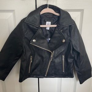 New Faux Leather Jacket Girls 4 Gap Biker
